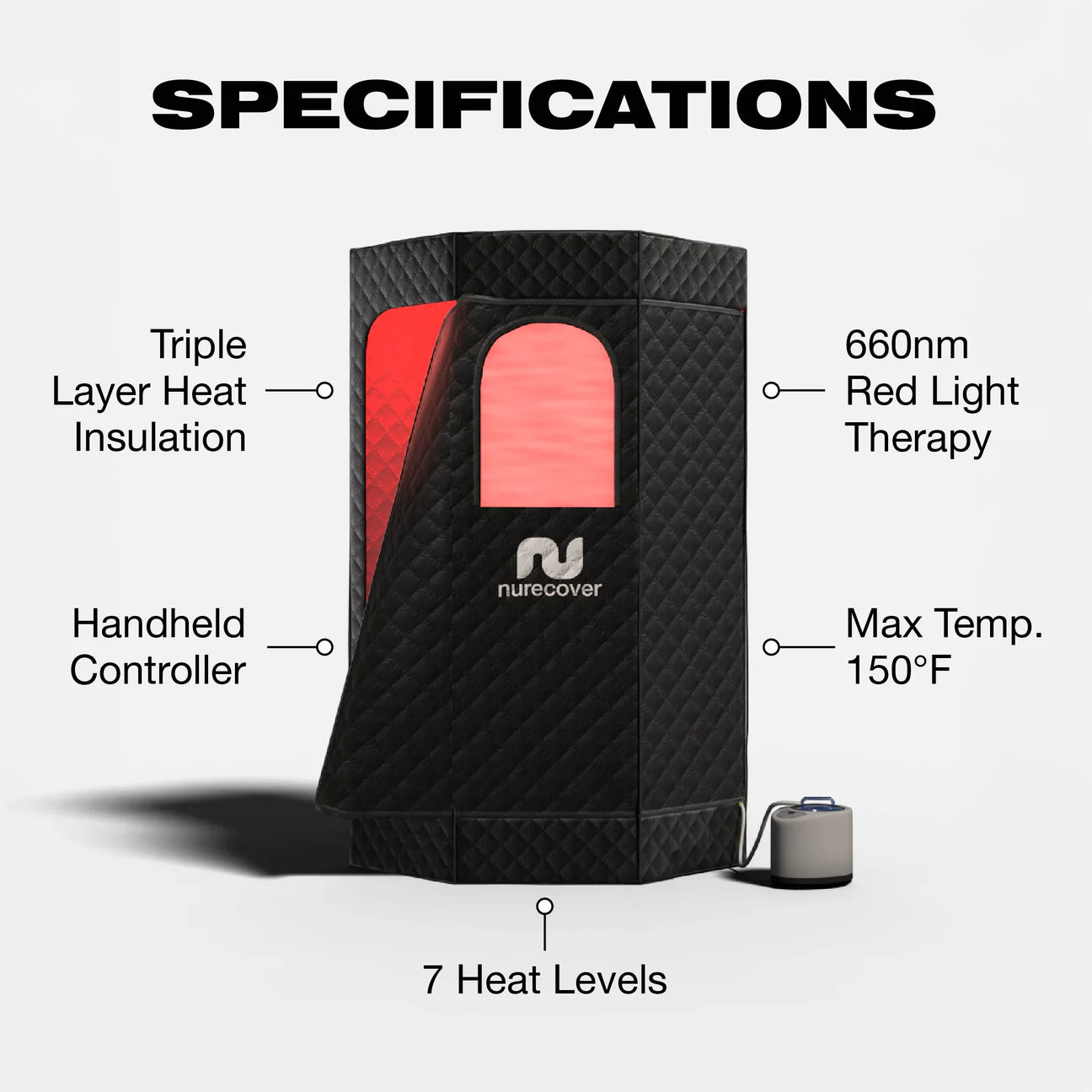 nurecover Tropic® Home Sauna + Ice Bath