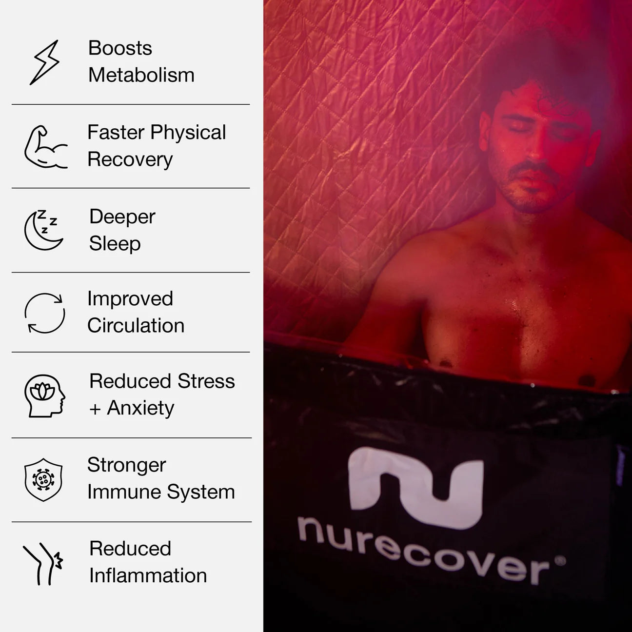 nurecover Tropic® Home Sauna + Ice Bath